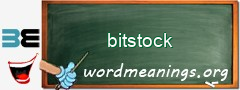 WordMeaning blackboard for bitstock